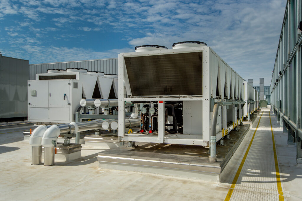 Kaltwassersatz auf dem Flachdach